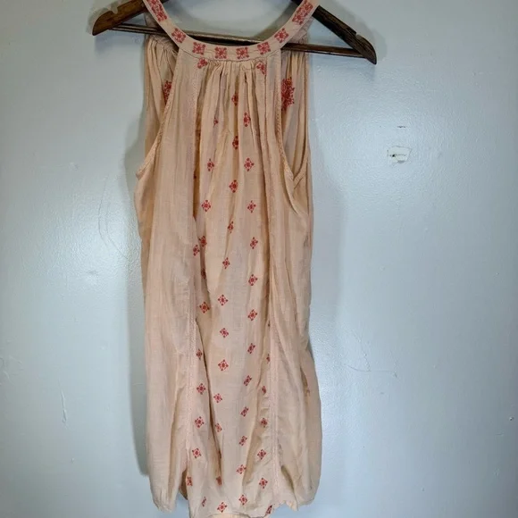Anthropologie Desert Rose Boho Beach Midi Dress Small 100% cotton embroidered - Picture 10 of 14